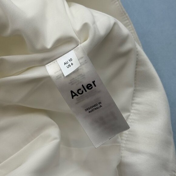 🆕 ACLER 🧿 NWT Oakwood Crystal Embellished Crepe Mini, Ivory - Sz AU 10 US 6 - Picture 15 of 16